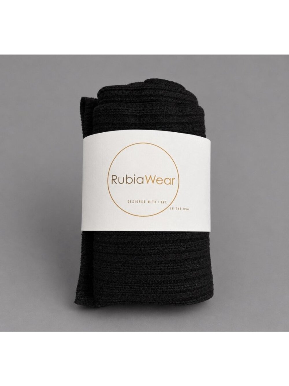 RUBIAWEAR Black Ribbed Shorty Small Leg Warmers Size SS NEW